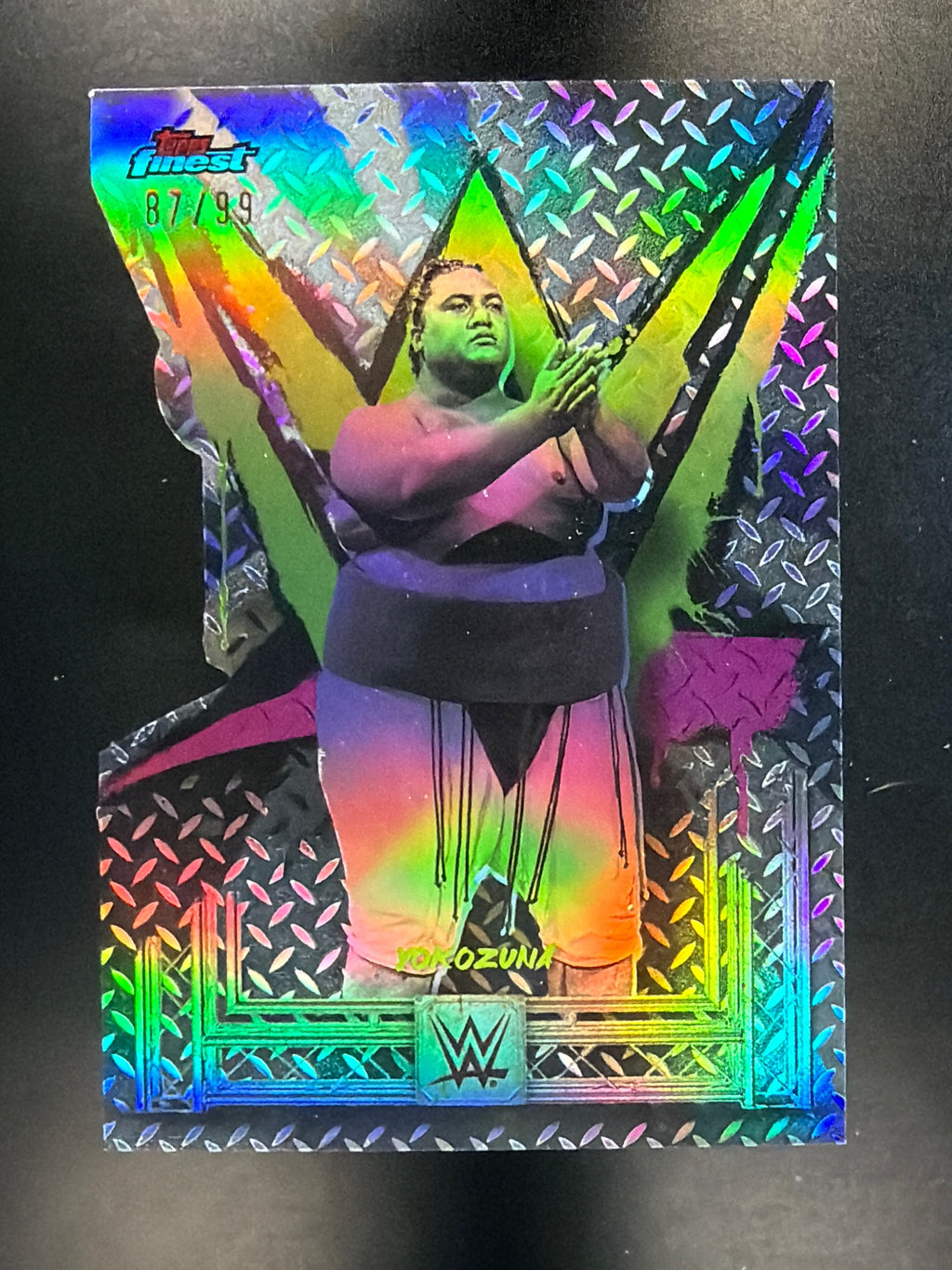 2025 Topps Finest WWE #88 Yokozuna Die Cut #/99