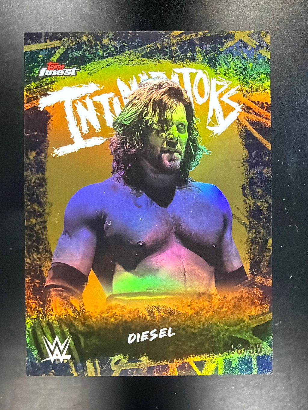 2025 Topps Finest WWE #INT-DS Diesel Intimidators Gold #/50