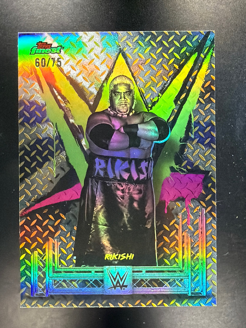 2025 Topps Finest WWE #73 Rikishi Gold #/75