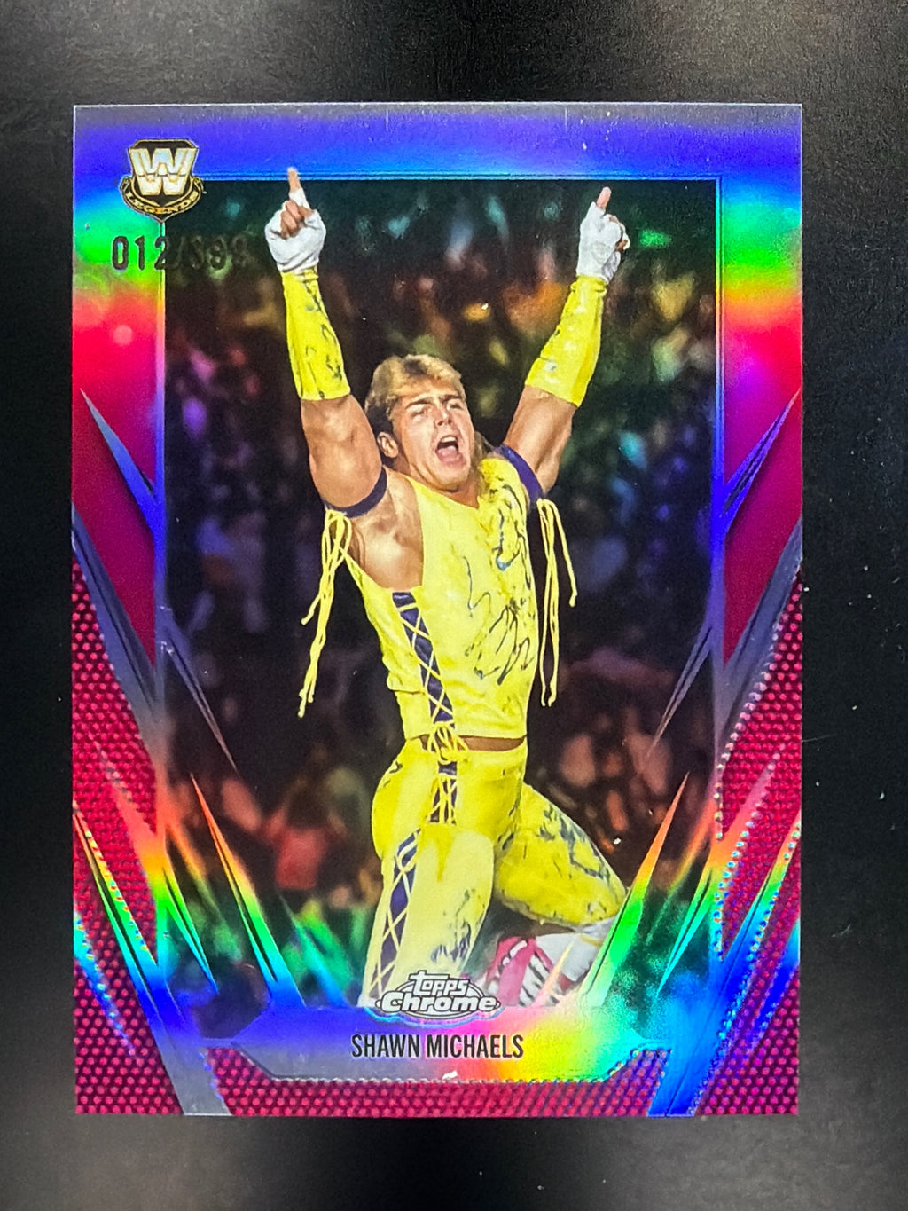 2026 Topps Chrome WWE #59 Shawn Michaels Magenta Refractor #/399