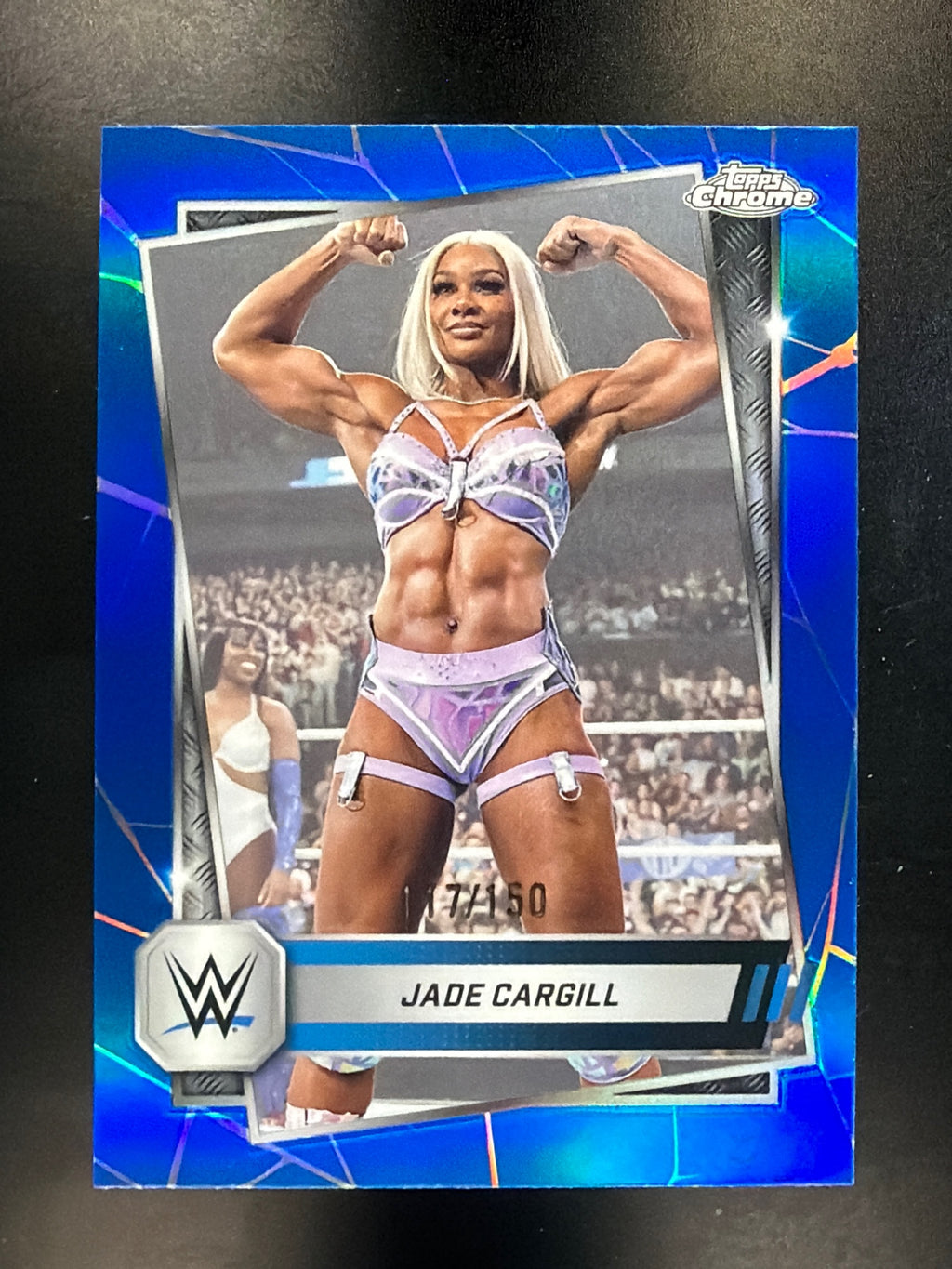 2025 Topps Chrome WWE #25 Jade Cargill Blue Refractor #/150
