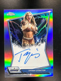 2026 Topps Chrome WWE #BBA-TIF Tiffany Stratton Blue Brand Autographs Refractor