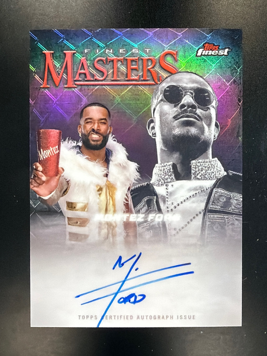 2025 Topps Finest WWE #FM-TEZ Montez Ford Masters Autographs Refractor