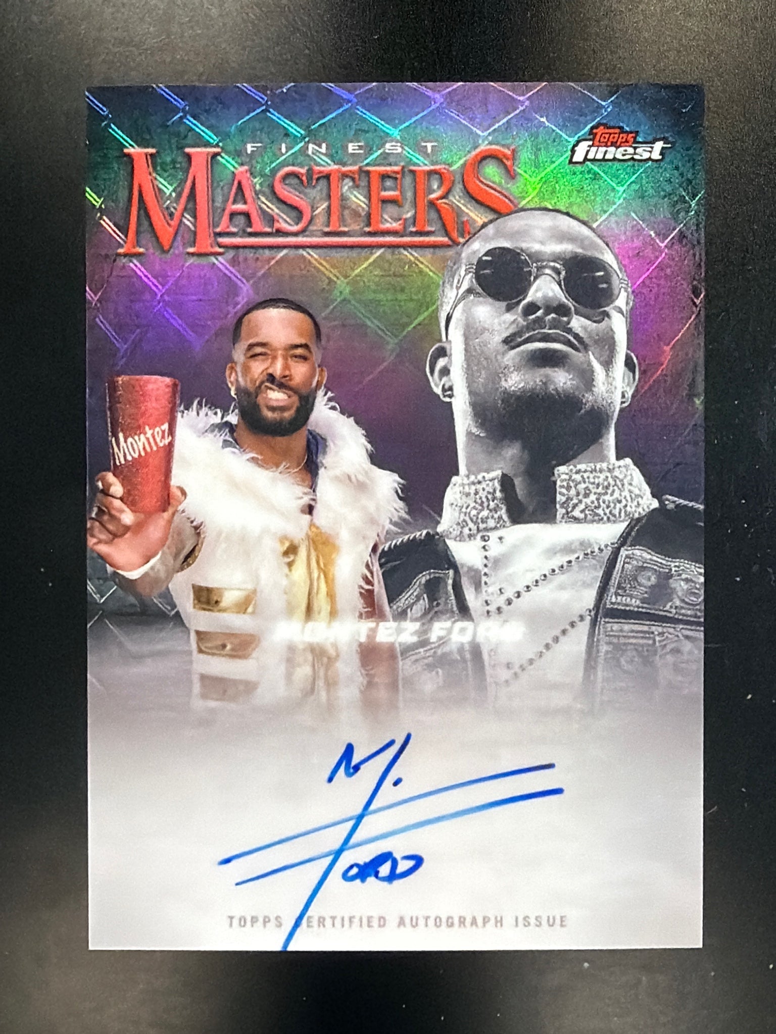 2025 Topps Finest WWE #FM-TEZ Montez Ford Masters Autographs Refractor