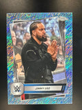 2025 Topps Chrome WWE #56 Jimmy Uso Aqua Shimmer Refractor #/199