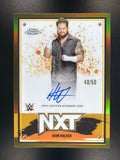 2025 Topps Chrome WWE #NXT-HWK Hank Walker NXT Autographs Gold Refractor #/50