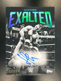 2025 Topps Exalted WWE #BWS-GNT Gunther Black and White Signatures Aqua #/99