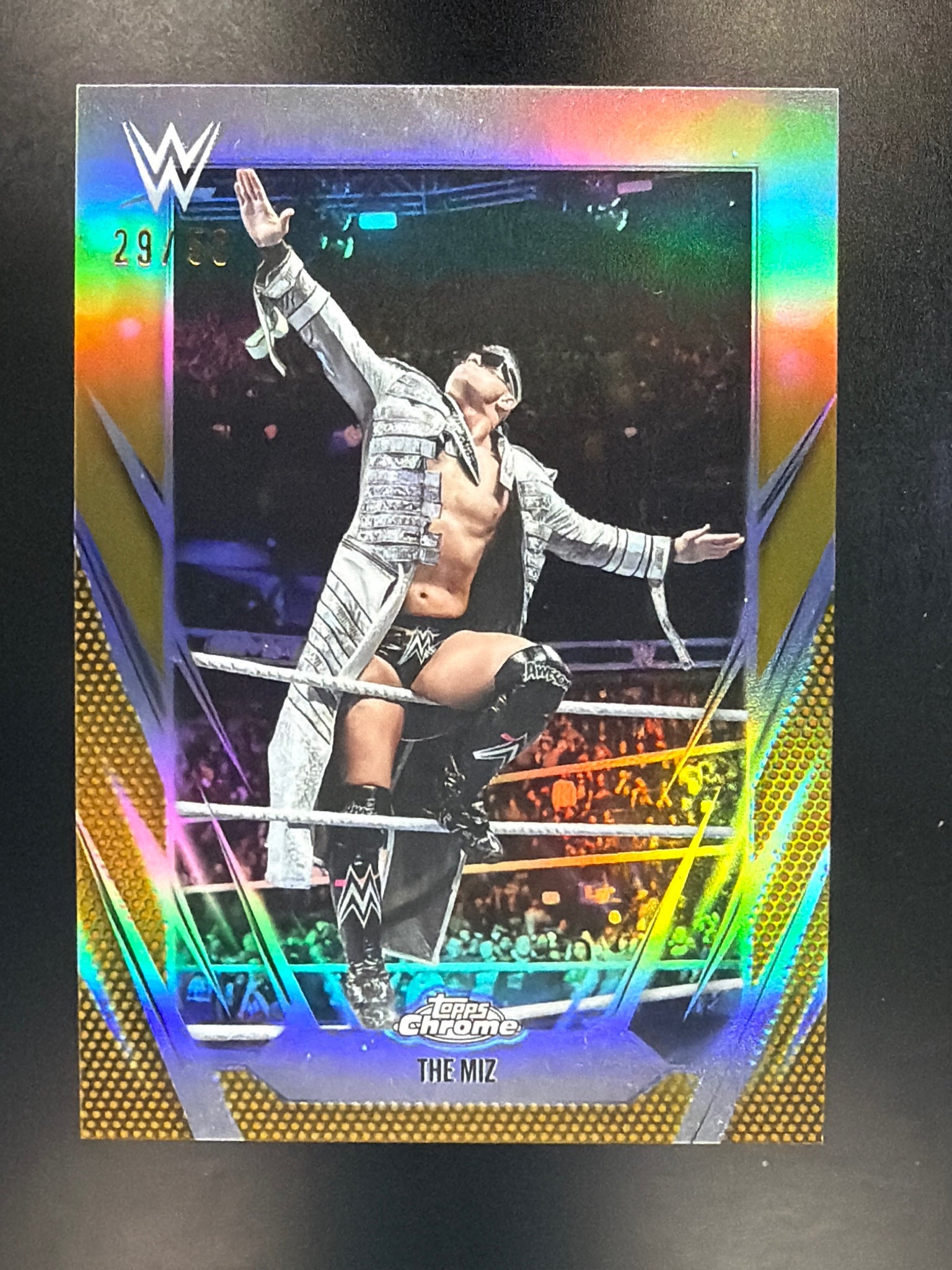 2026 Topps Chrome WWE #48 The Miz Gold Refractor #/50