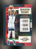 2021-22 Panini Contenders Optic #75 Anthony Edwards Red