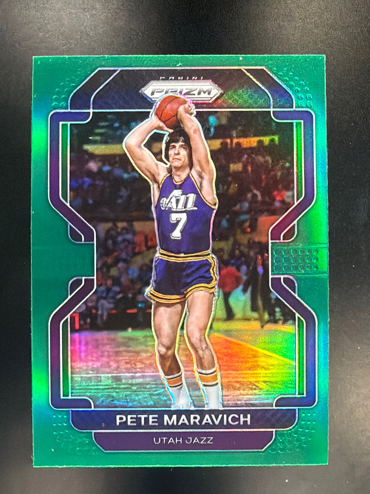 2021-22 Panini Prizm #261 Pete Maravich Green