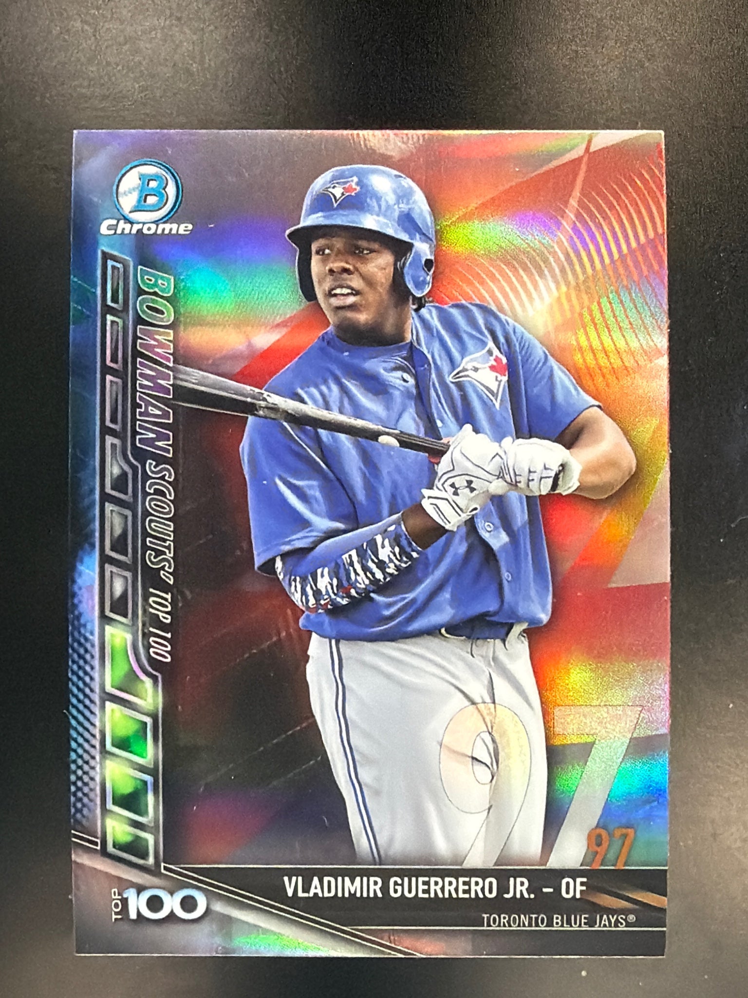 2017 Bowman #BTP-97 Vladimir Guerrero Jr. Bowman Scouts' Top 100