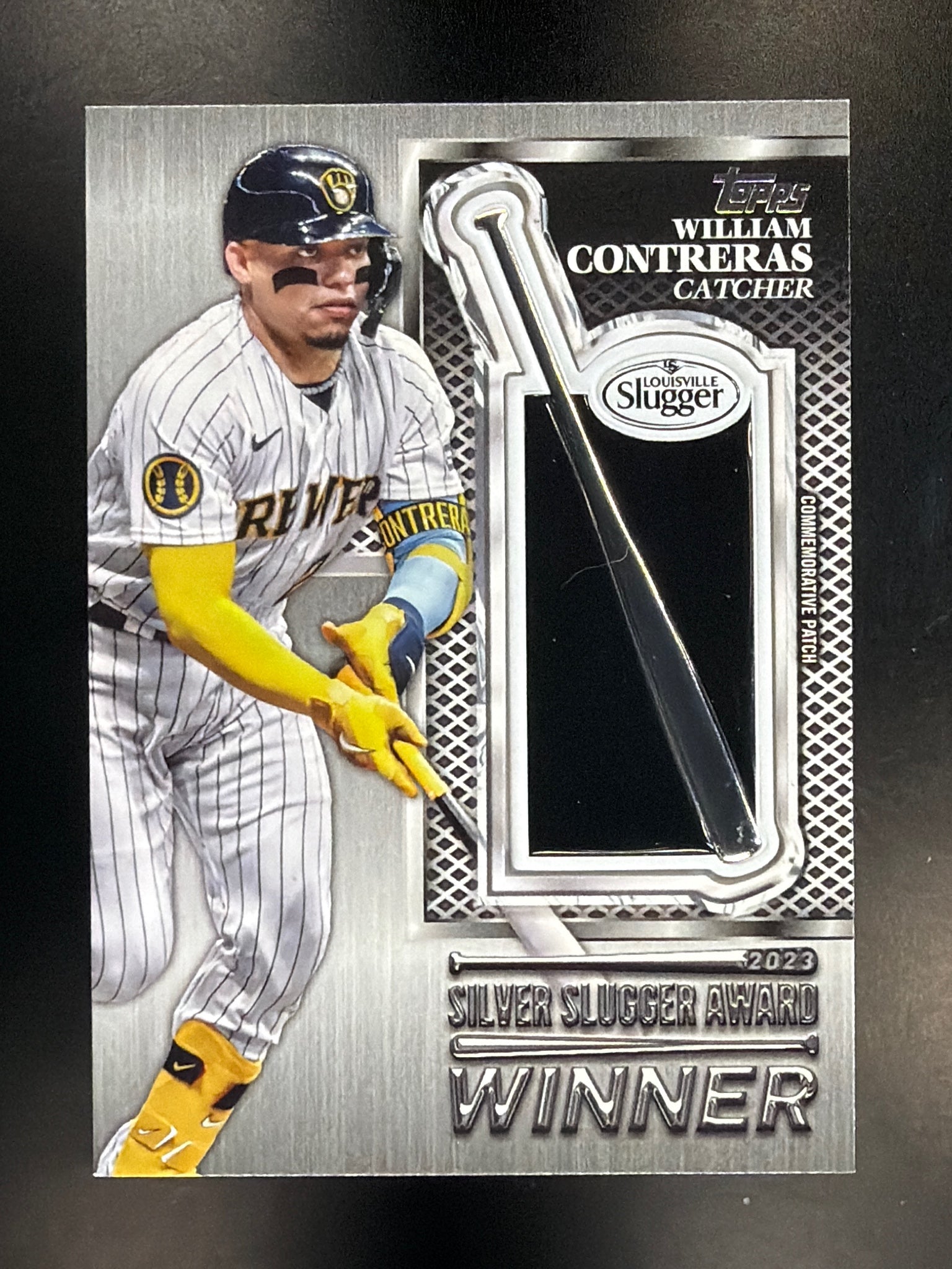 2024 Topps #SS-WC William Contreras Silver Slugger Award Winner Patches