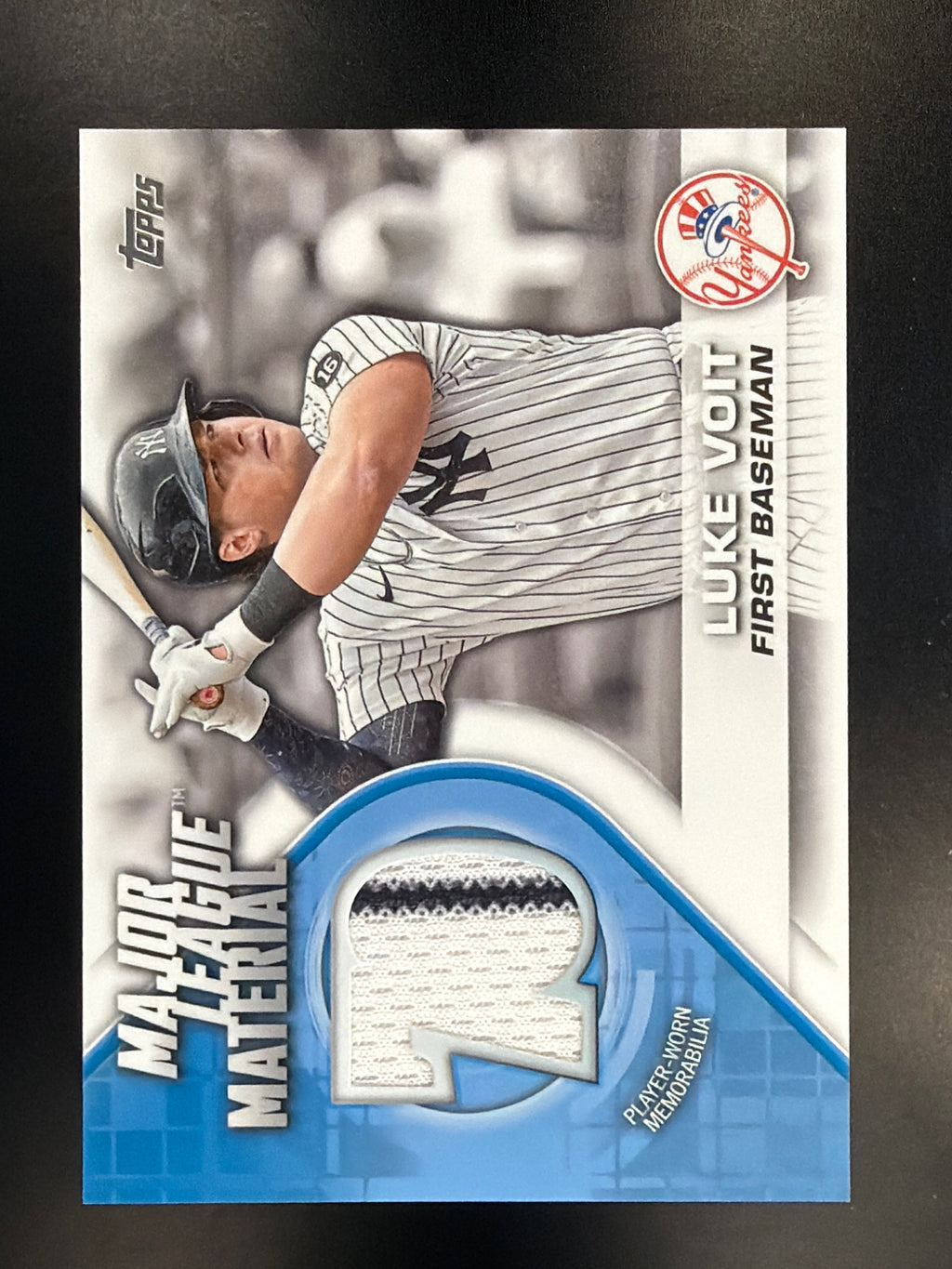 2021 Topps Update #MLM-LV Luke Voit Major League Material Relics