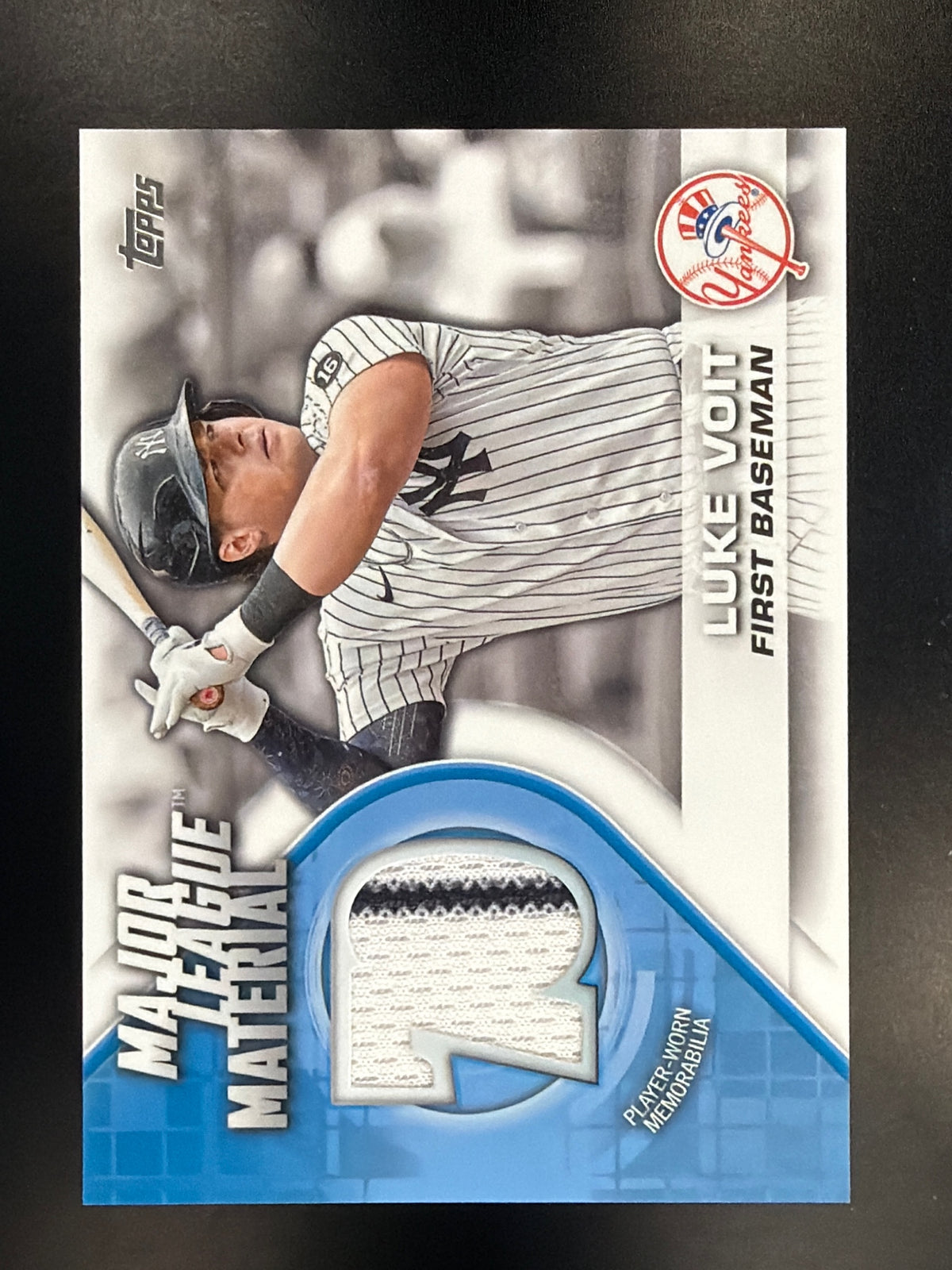 2021 Topps Update #MLM-LV Luke Voit Major League Material Relics
