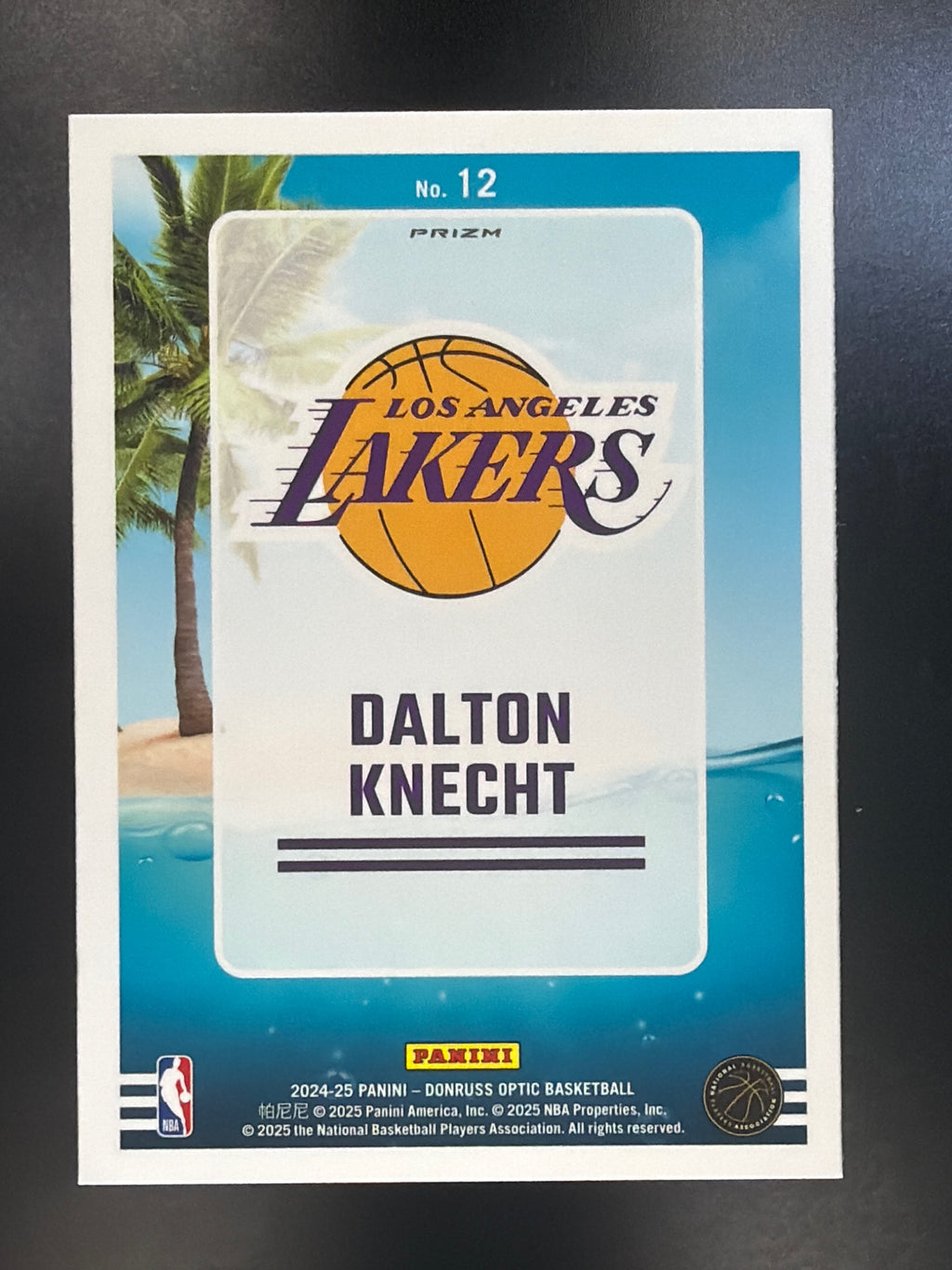 2024-25 Donruss Optic #12 Dalton Knecht Splash! Holo