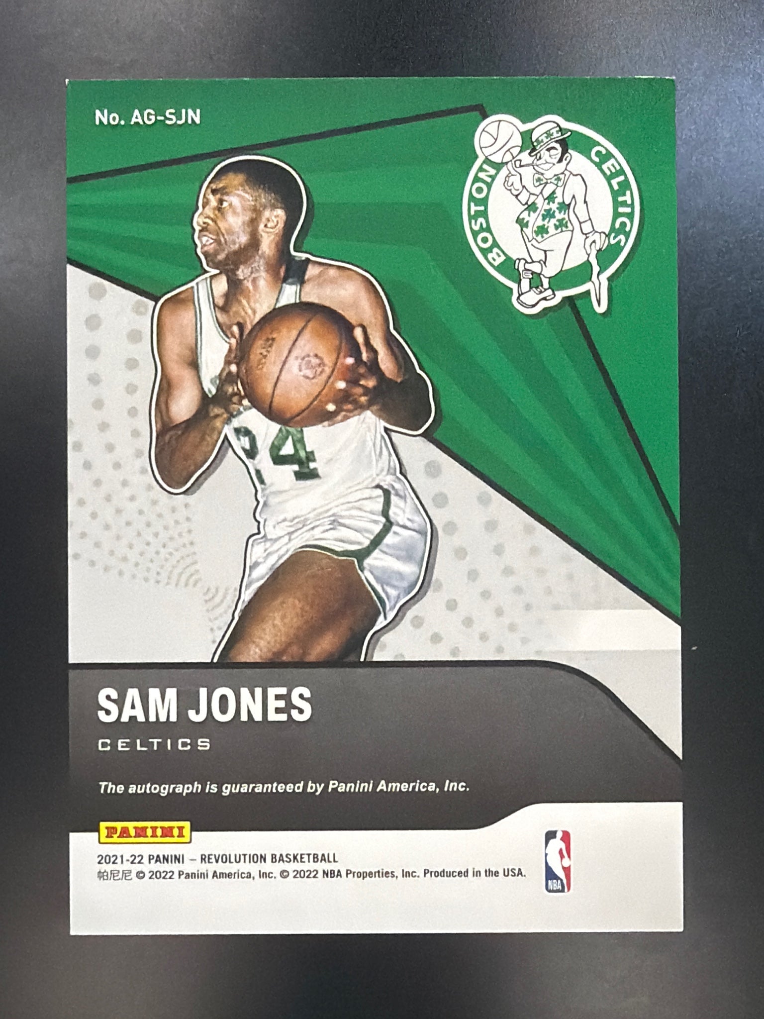 2021-22 Panini Revolution #AG-SJN Sam Jones Autographs
