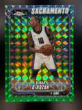 2024-25 Topps Chrome #55 DeMar DeRozan Green Geometric Refractor #/99