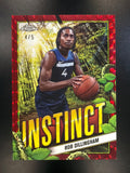 2024-25 Topps Chrome #INS-30 Rob Dillingham Instinct Red Geometric Refractor #/5