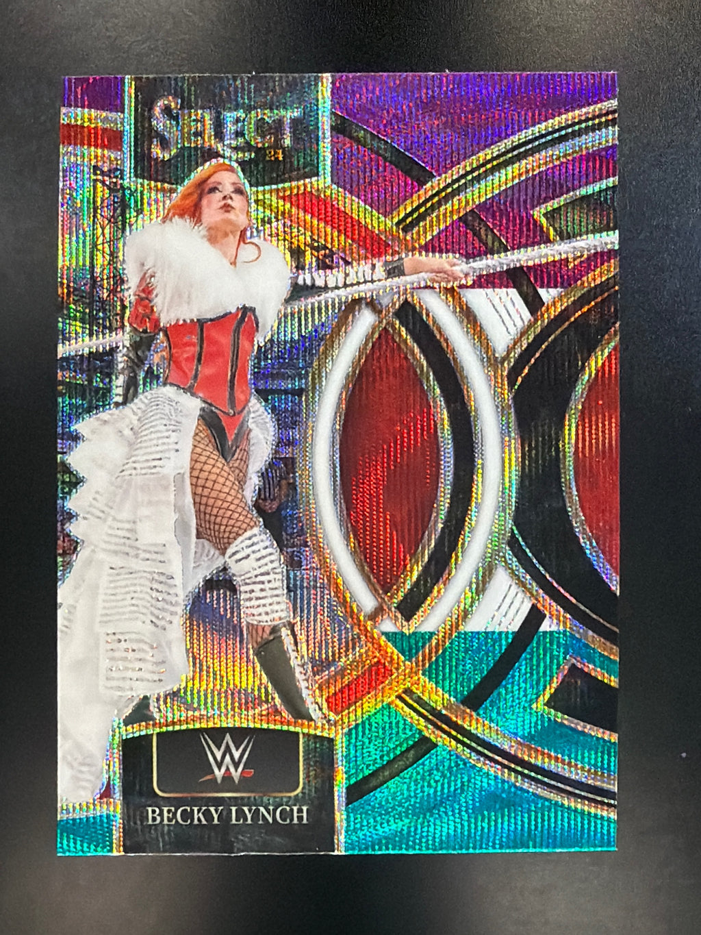 2024 Panini Select WWE #191 Becky Lynch Tri-Color Prizms