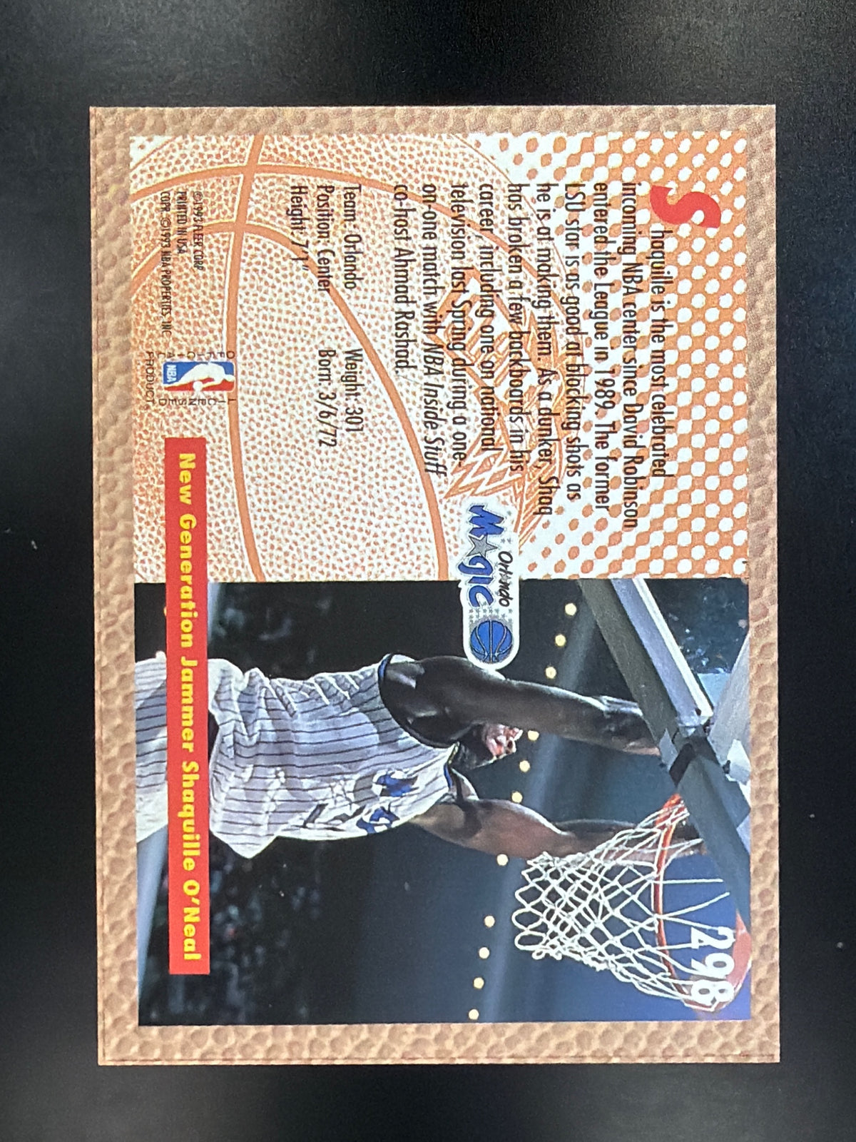 1992-93 Fleer #298 Shaquille O'Neal