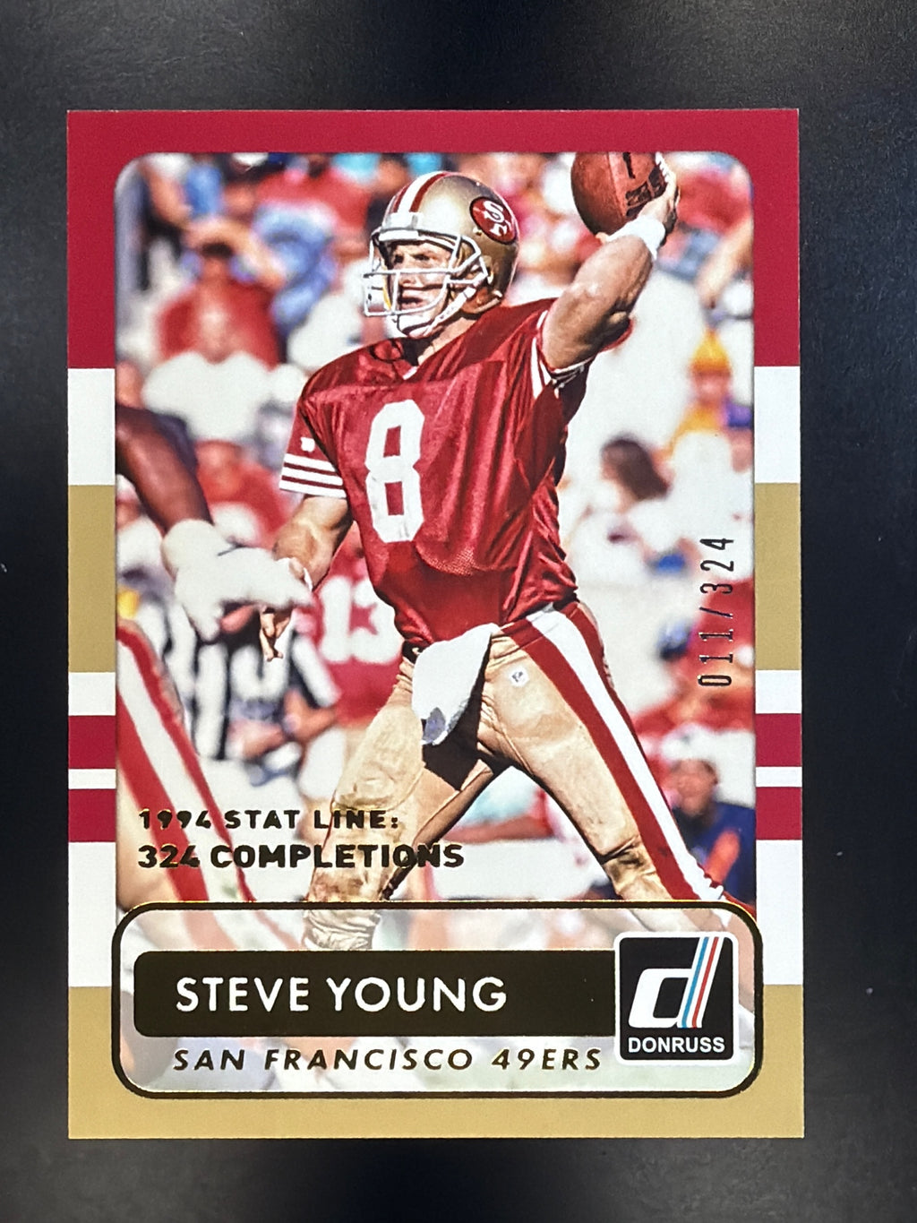 2015 Donruss #183 Steve Young Stat Line Season #/324