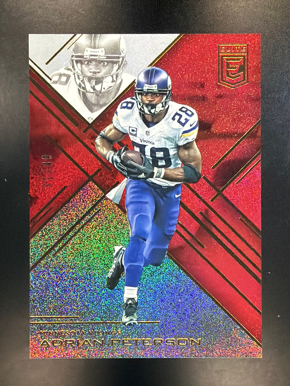 2016 Donruss Elite #69 Adrian Peterson Red #/49