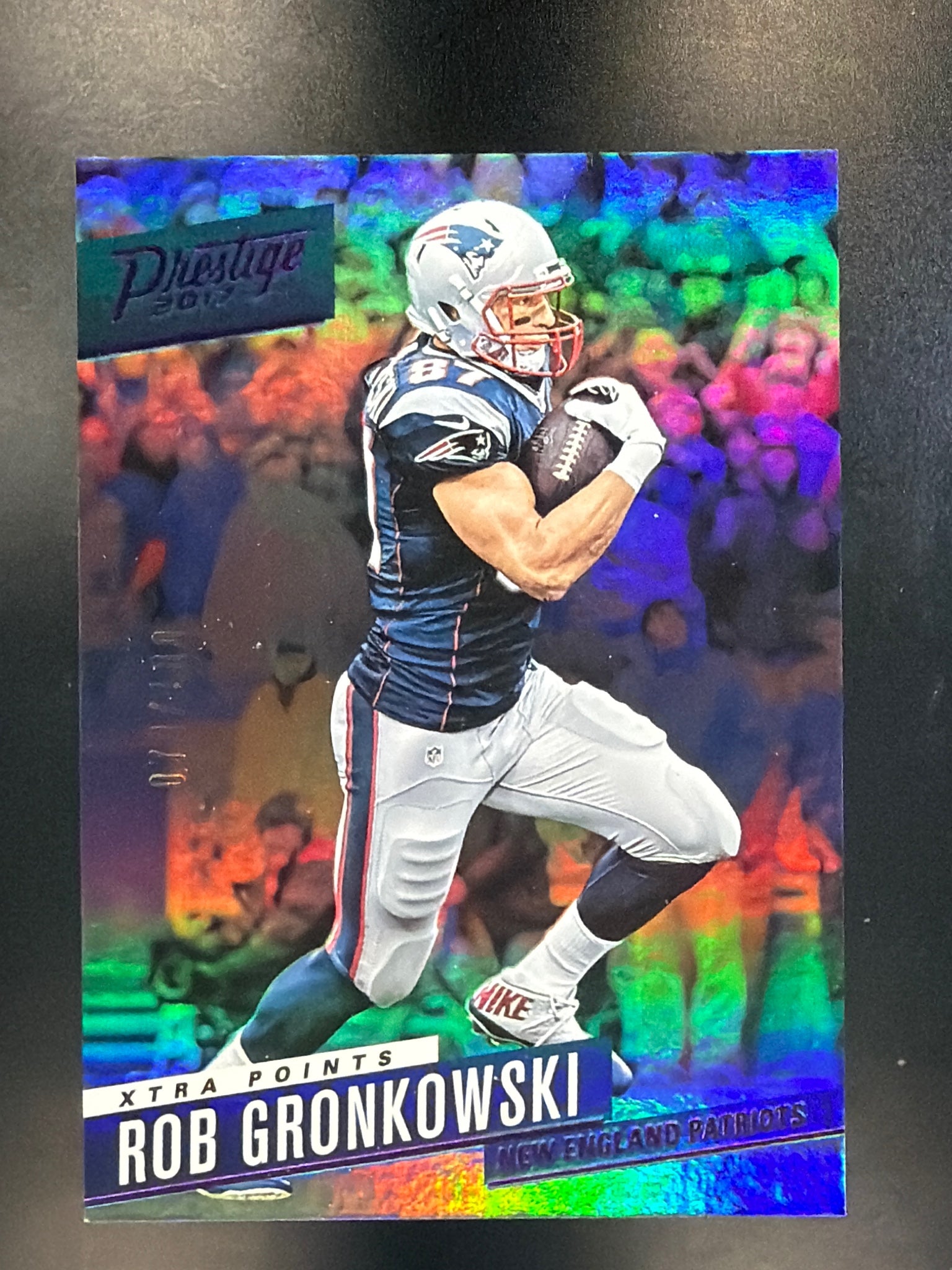 2017 Panini Prestige #197 Rob Gronkowski Xtra Points Purple #/100