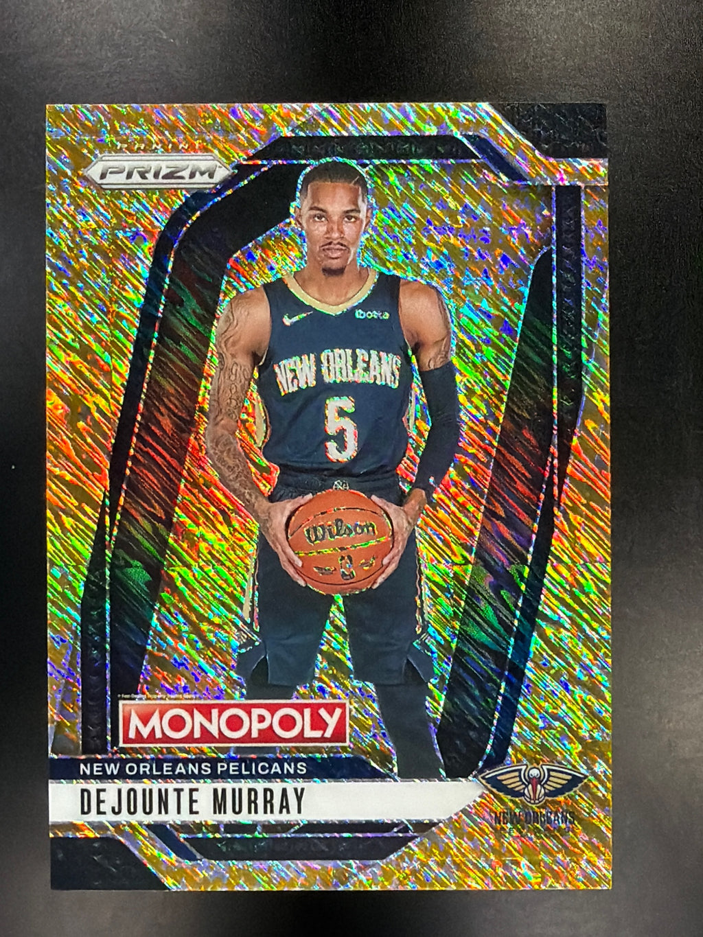 24-25 Panini Prizm Monopoly #63 Dejounte Murray Gold Millionaire Shimmer #/500