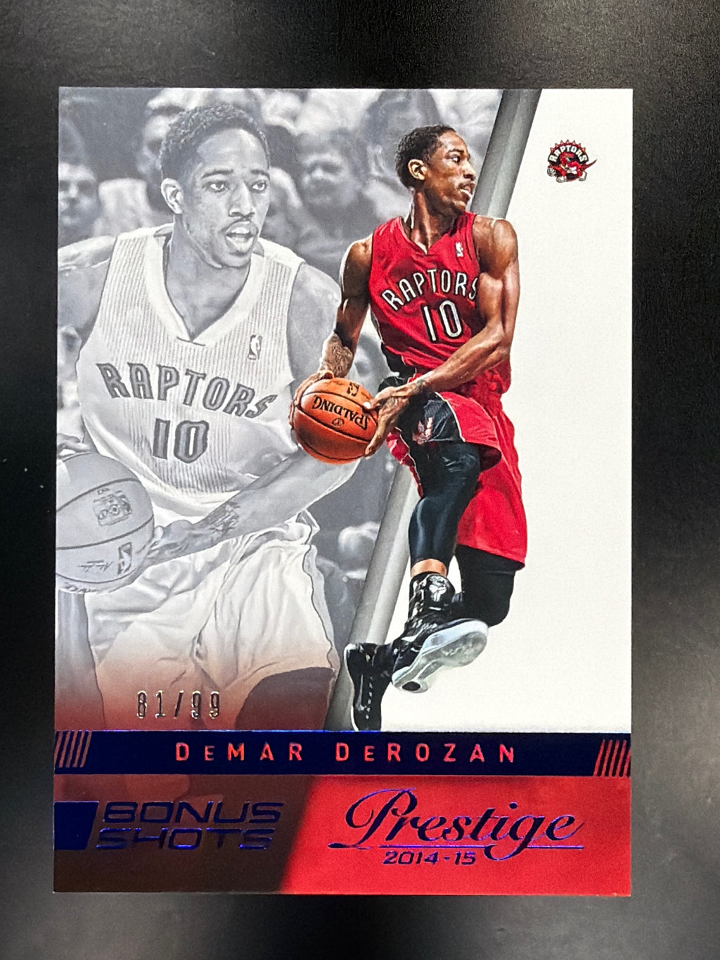 2014-15 Panini Prestige #68 DeMar DeRozan Bonus Shots Blue #/99