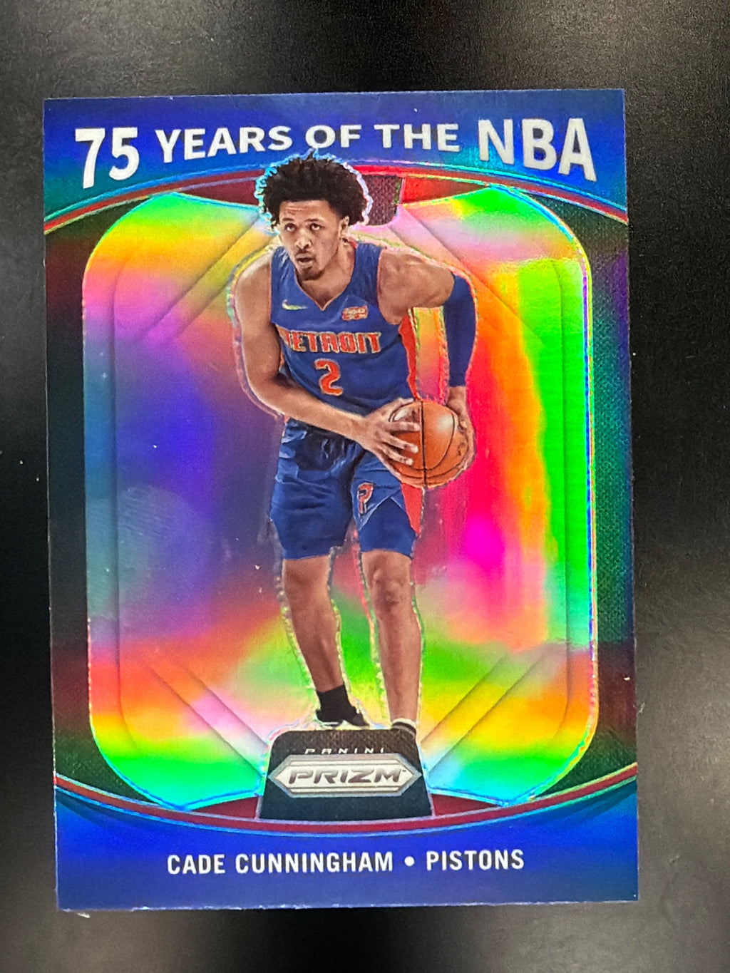 2021-22 Donruss Optic #21 Cade Cunningham 75 Years of the NBA (Panini Prizm)