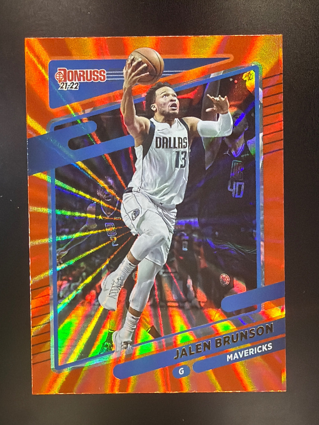 2021-22 Donruss #19 Jalen Brunson Holo Orange Laser