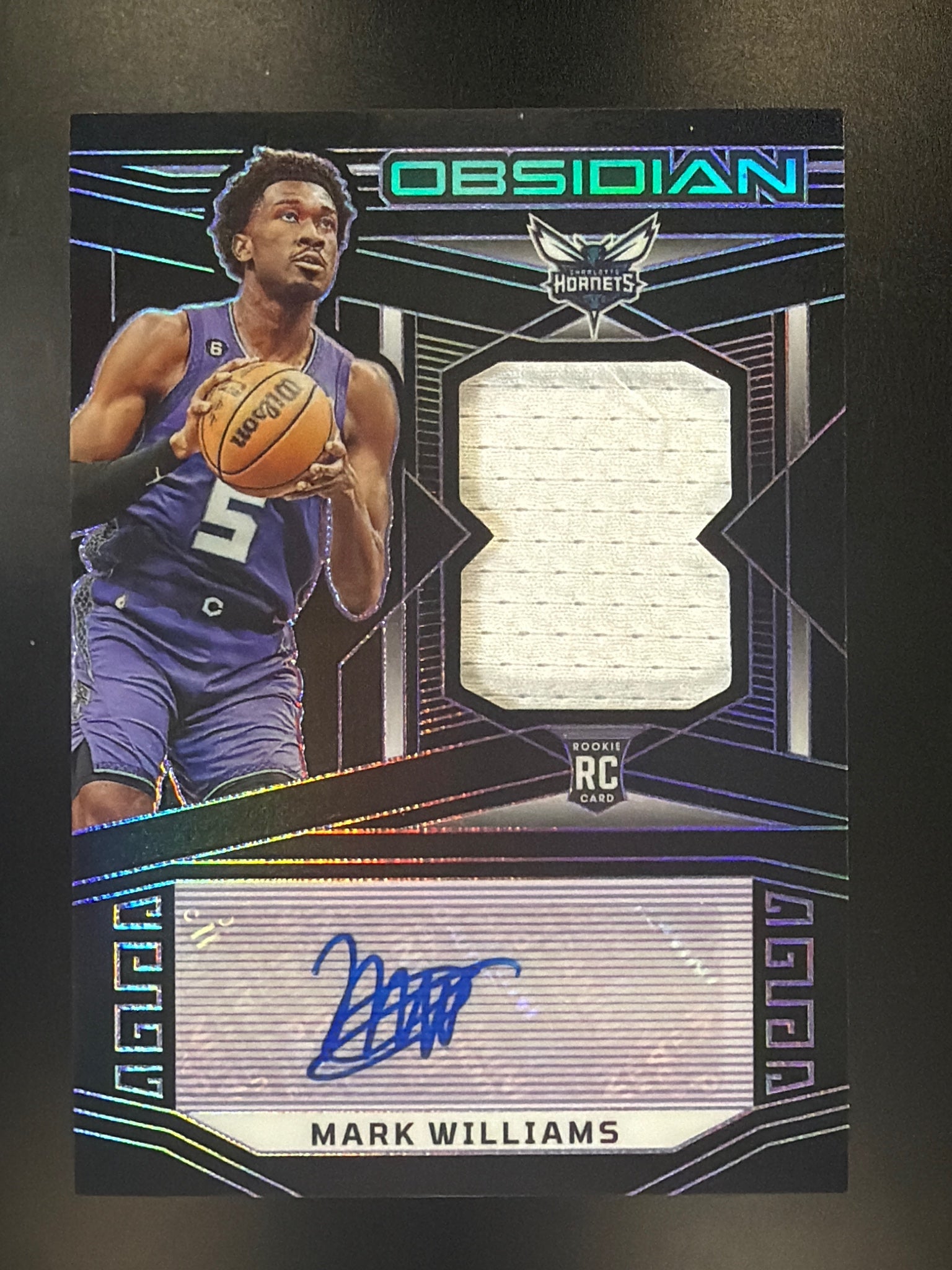2022-23 Panini Obsidian #207 Mark Williams Electric Etch Purple #/75