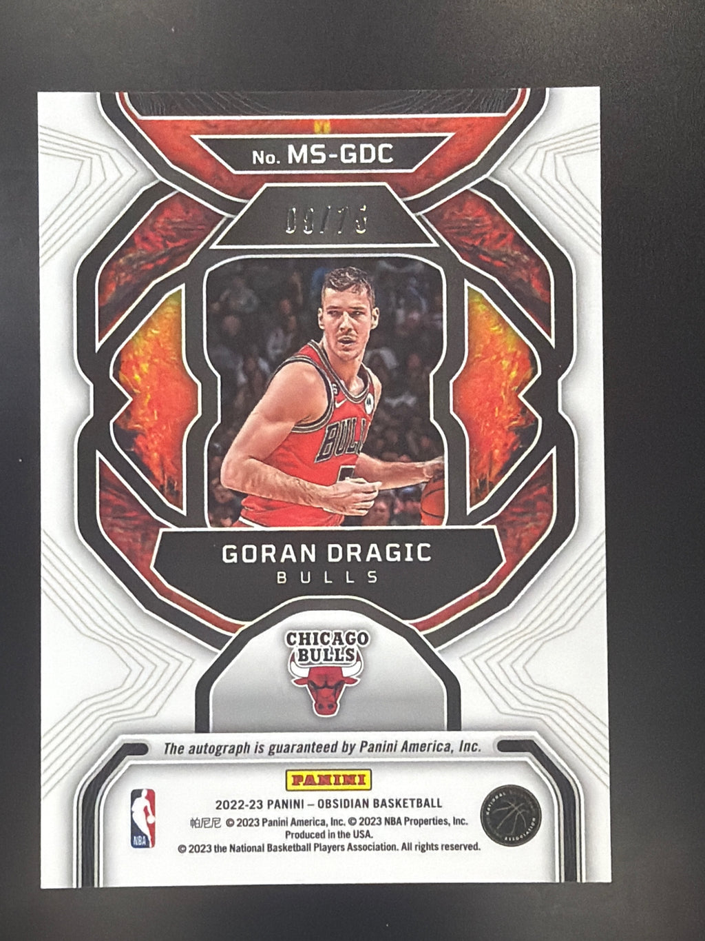 22-23 Obsidian MS-GDC Goran Dragic Magmatic Signatures Electric Etch Purple /75