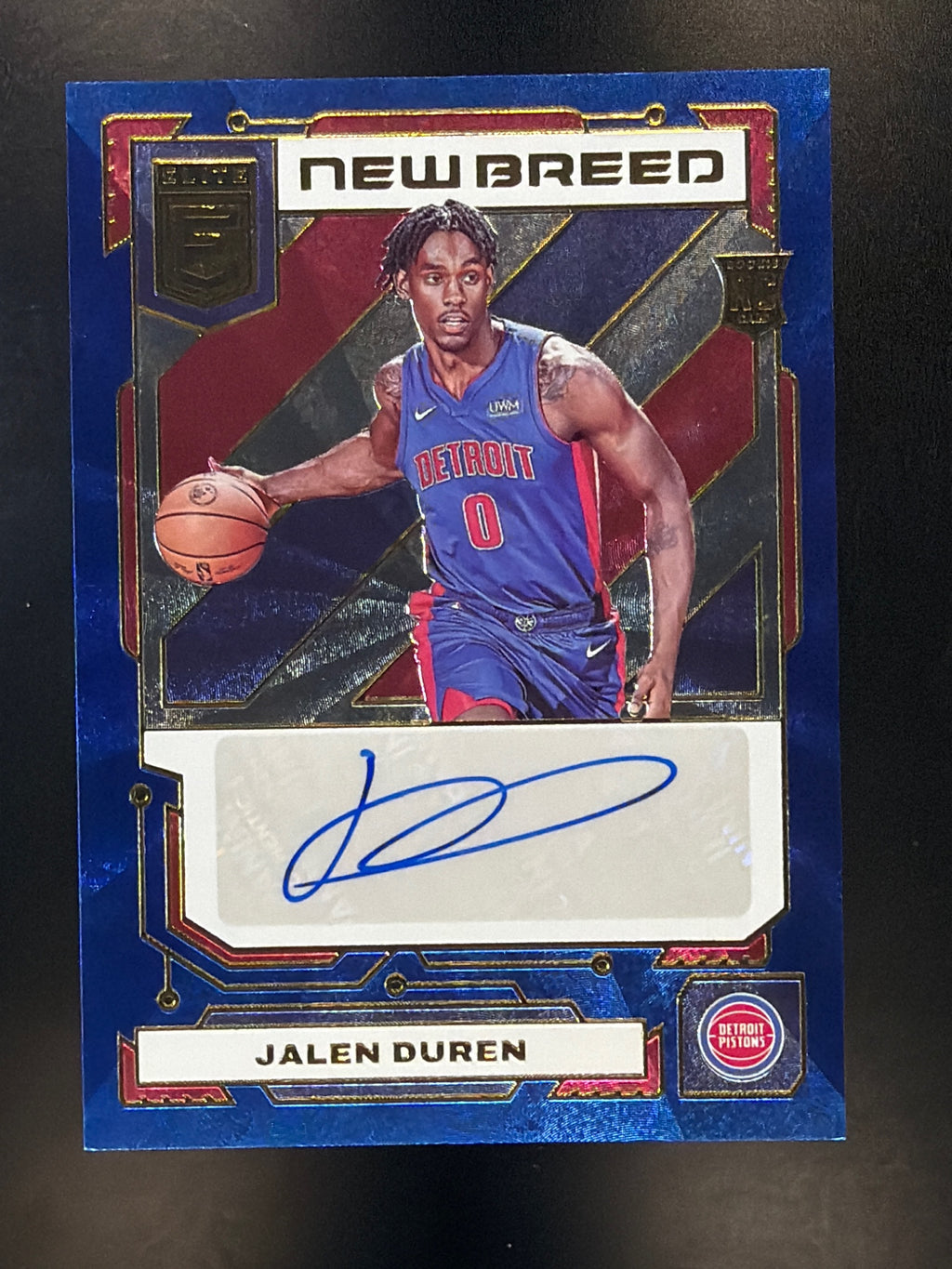 2022-23 Donruss Elite #NB-JLD Jalen Duren New Breed Autographs Blue #/25
