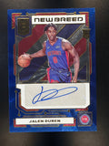 2022-23 Donruss Elite #NB-JLD Jalen Duren New Breed Autographs Blue #/25