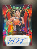 2023-24 Panini Select #RS-CBY Colby Jones Rookie Signatures Red Prizms #/99