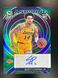 2022-23 Panini Spectra #AA-SPJ Scotty Pippen Jr. Aspiring Autographs Green #/50