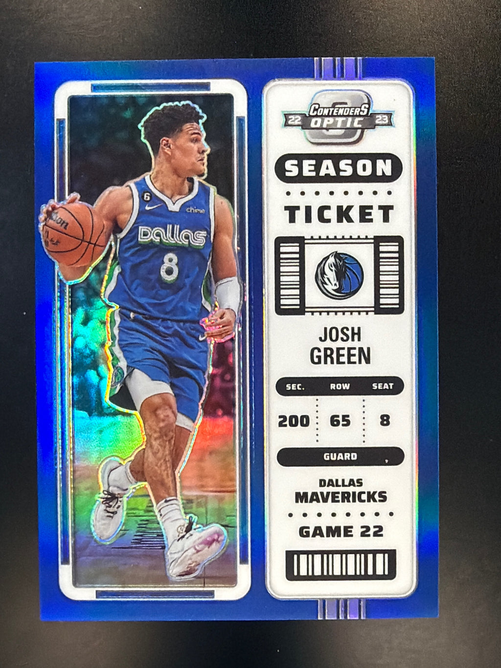 2022-23 Panini Contenders Optic #70 Josh Green Blue #/99