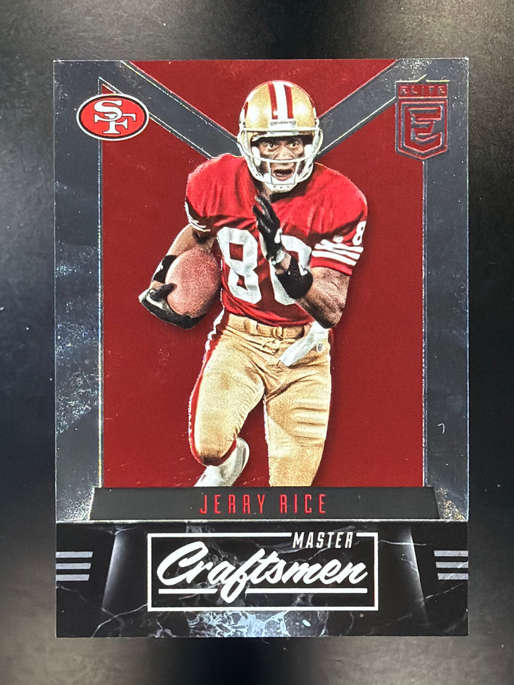 2016 Donruss Elite #MC-JR Jerry Rice Master Craftsmen Red #/49