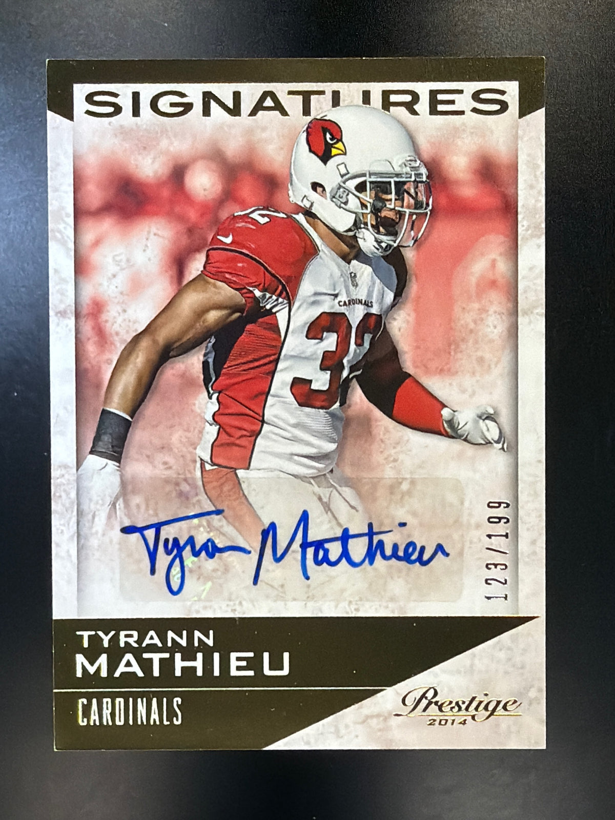 2014 Panini Prestige #2 Tyrann Mathieu Signatures #/199