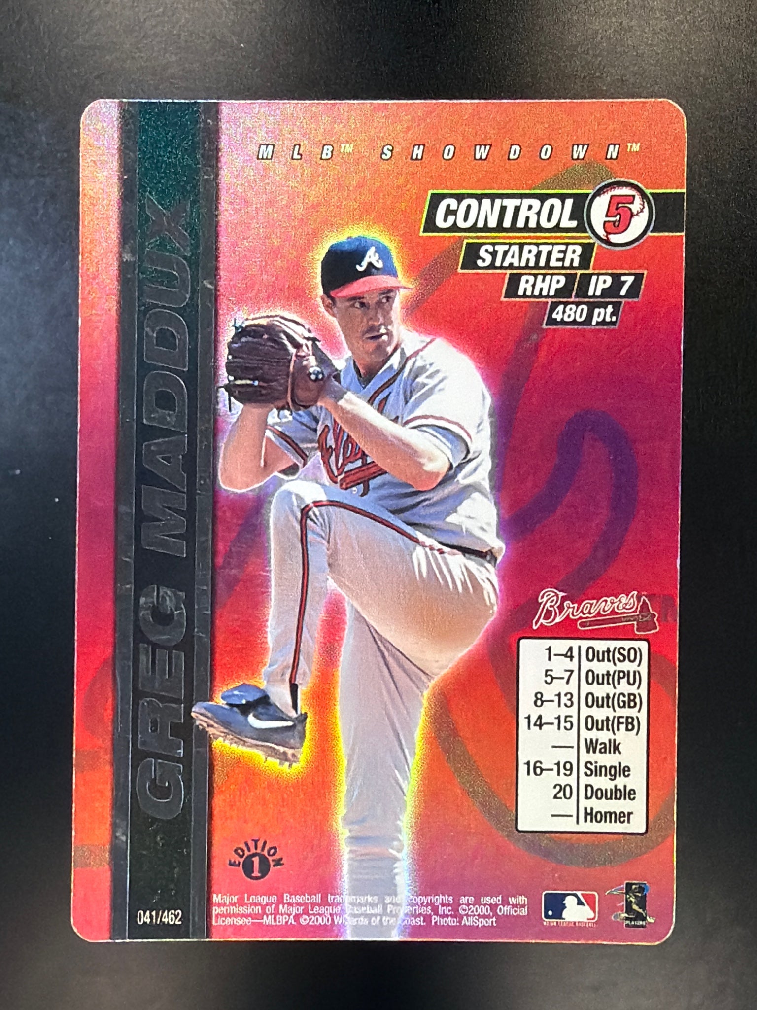 2000 MLB Showdown 1st Edition #041 Greg Maddux