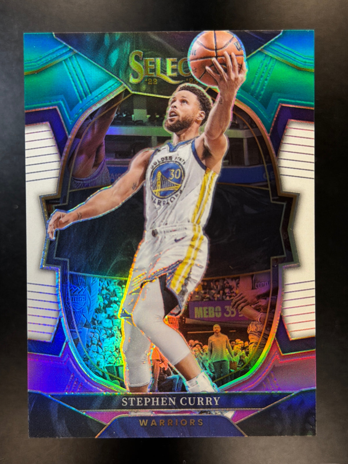 2022-23 Panini Select #27 Stephen Curry Teal White Pink Prizms #/49