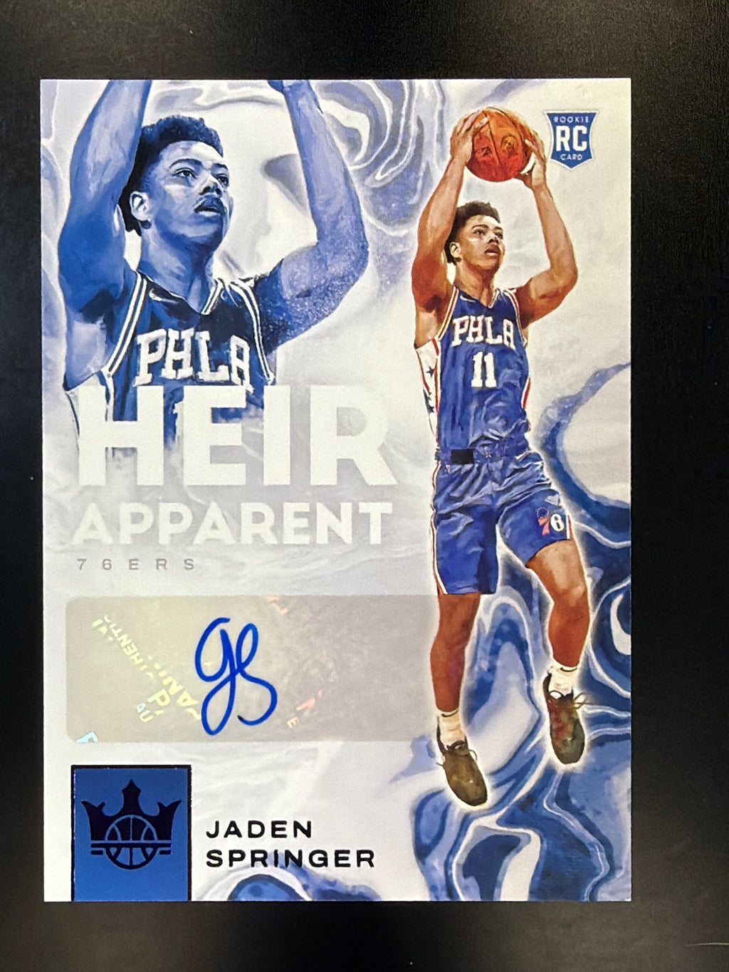2021-22 Panini Court Kings #HA-JSP Jaden Springer Heir Apparent Violet #/49