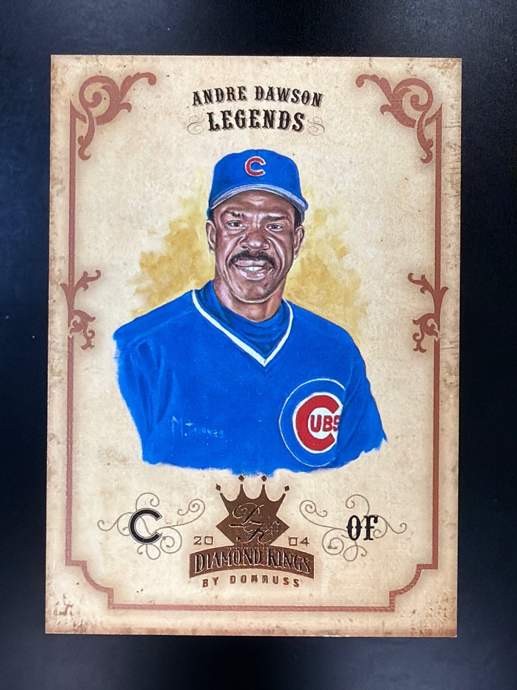 2004 Donruss Diamond Kings #165 Andre Dawson Bronze Sepia #/100