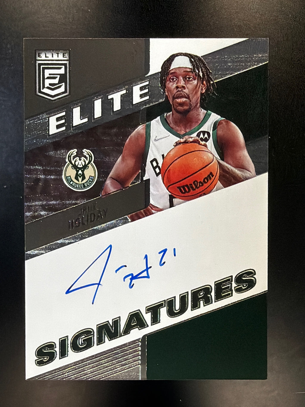 2022-23 Donruss Elite #ES-JHD Jrue Holiday Elite Signatures