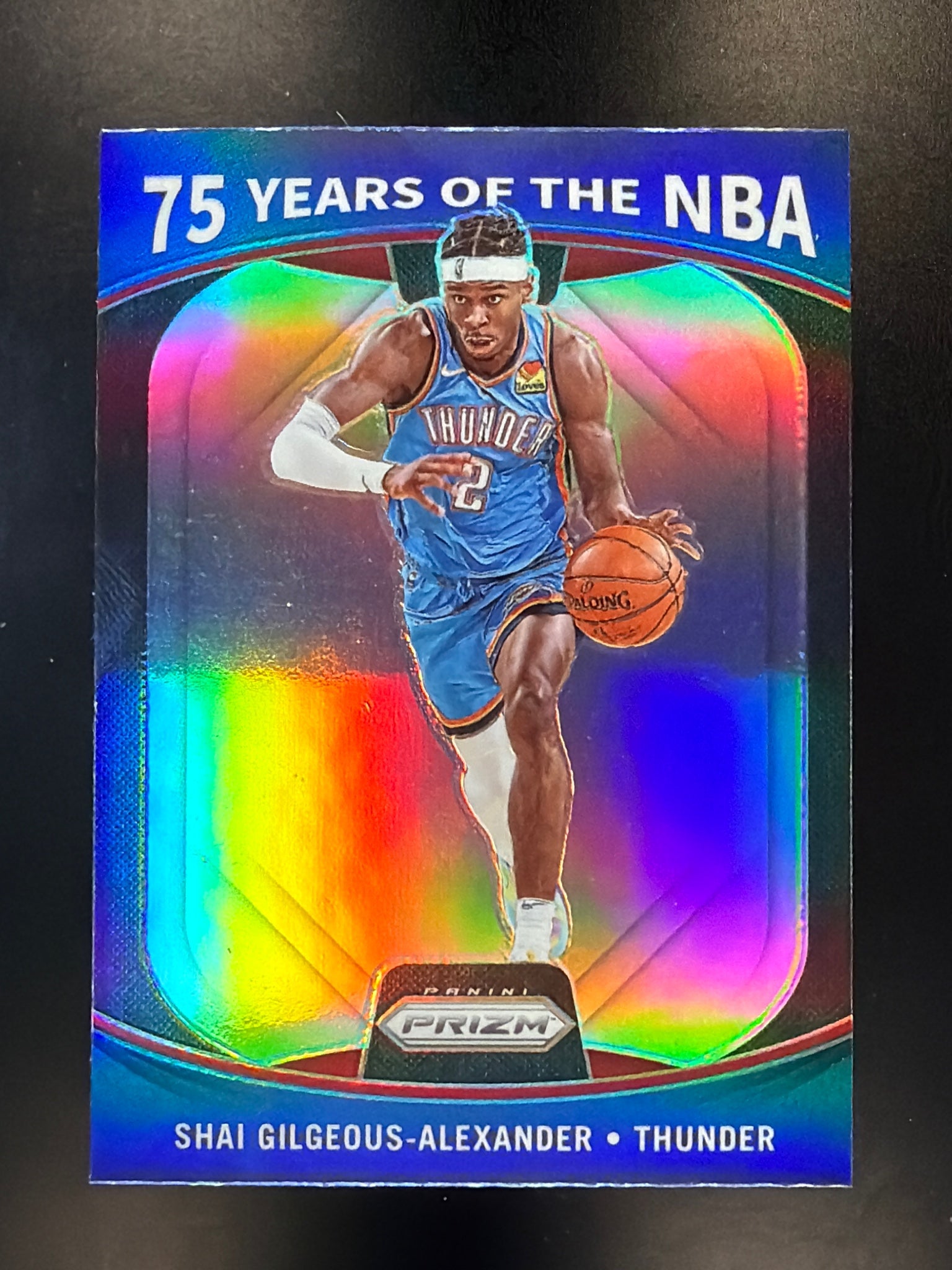 2021-22 Donruss Optic #9 Shai Gilgeous-Alexander 75 Years of the NBA