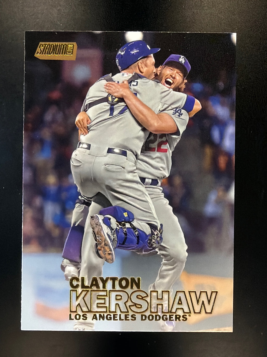 2016 Stadium Club #69 Clayton Kershaw Gold Foil