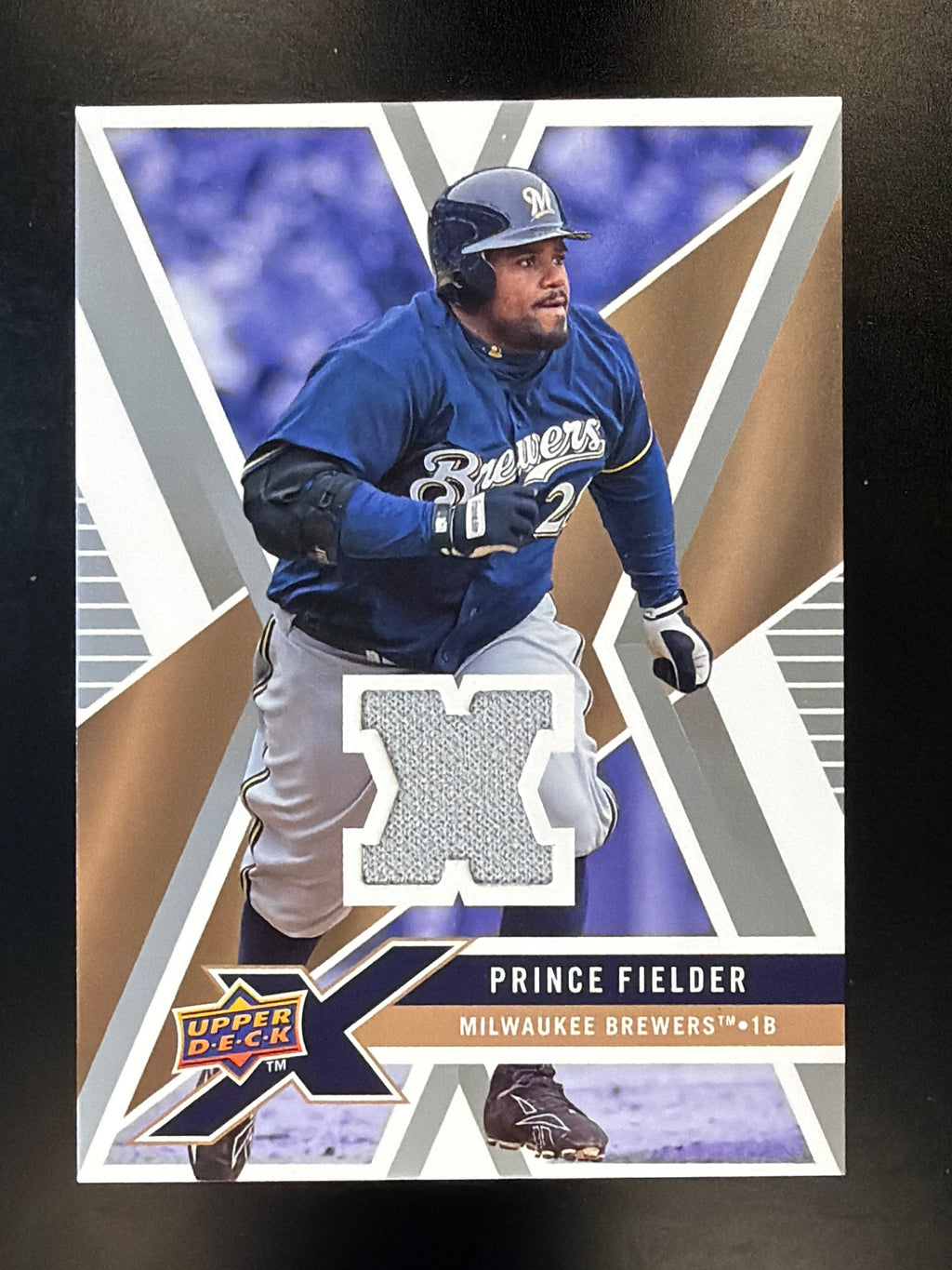 2008 Upper Deck X #UDXM-PF Prince Fielder Memorabilia