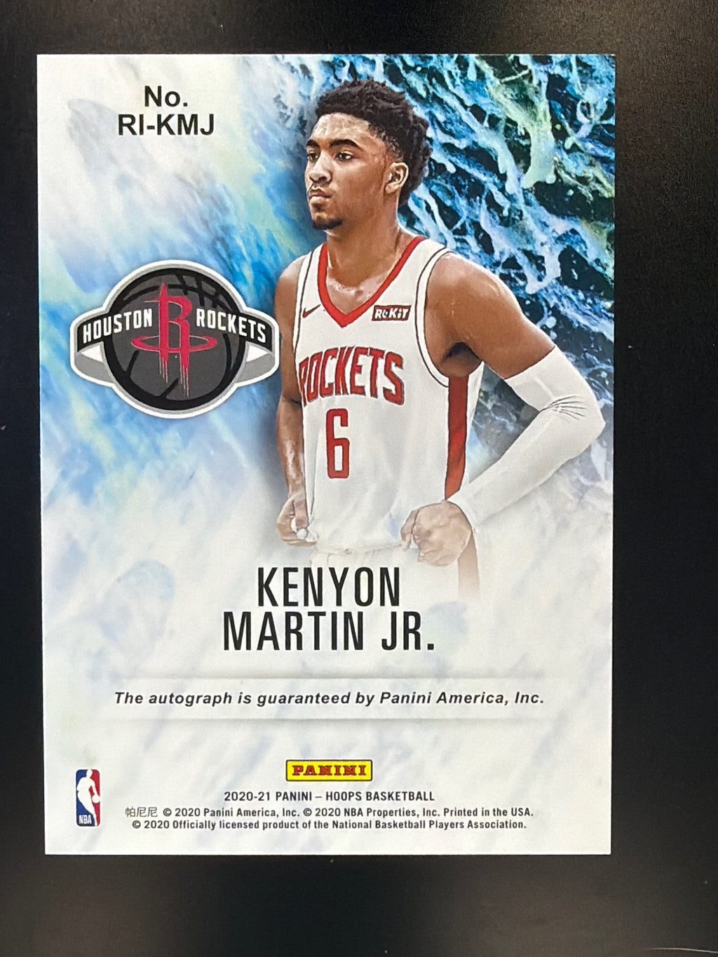 2020-21 Hoops #RI-KMJ Kenyon Martin Jr. Rookie Ink