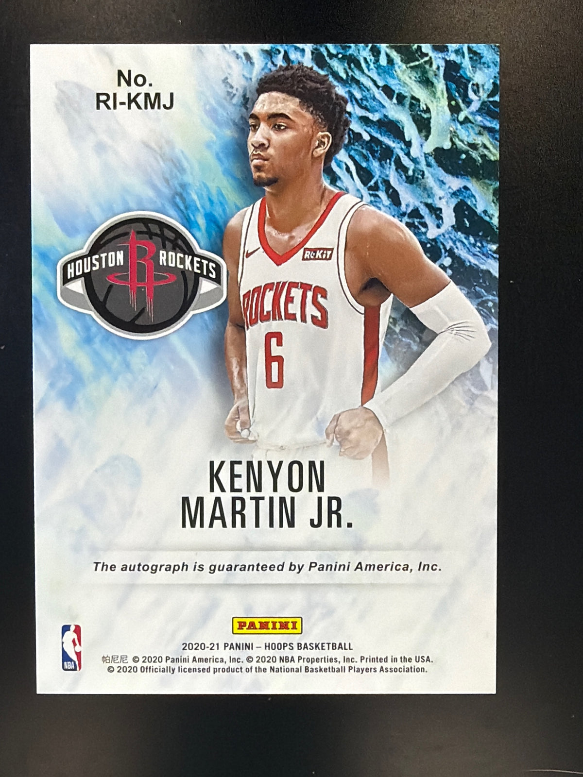 2020-21 Hoops #RI-KMJ Kenyon Martin Jr. Rookie Ink